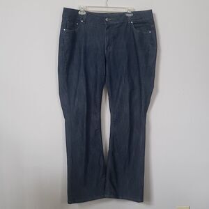 Riders by Lee Boot Cut No Gap Waist Womens Jeans 18 Dark Denim Western